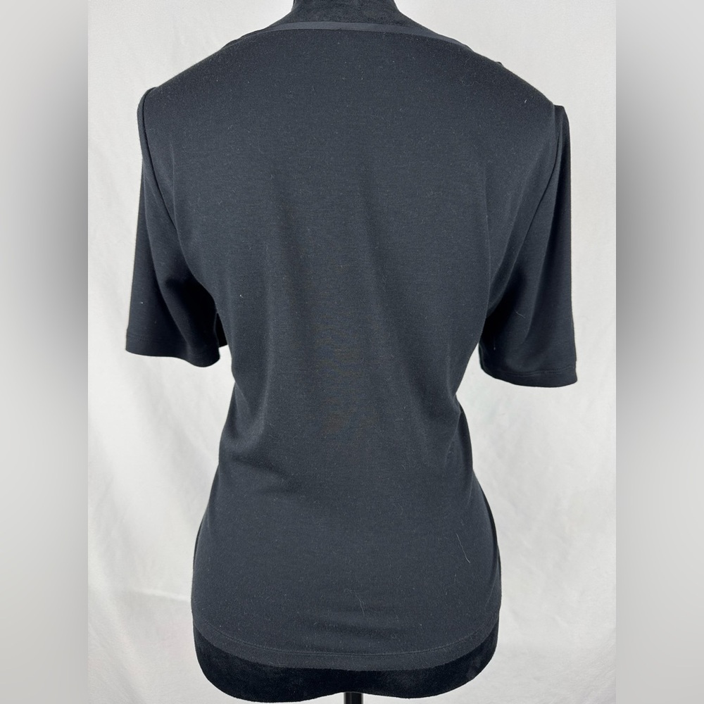 Club Monaco Black Satin Blouse - Picture 4 of 5